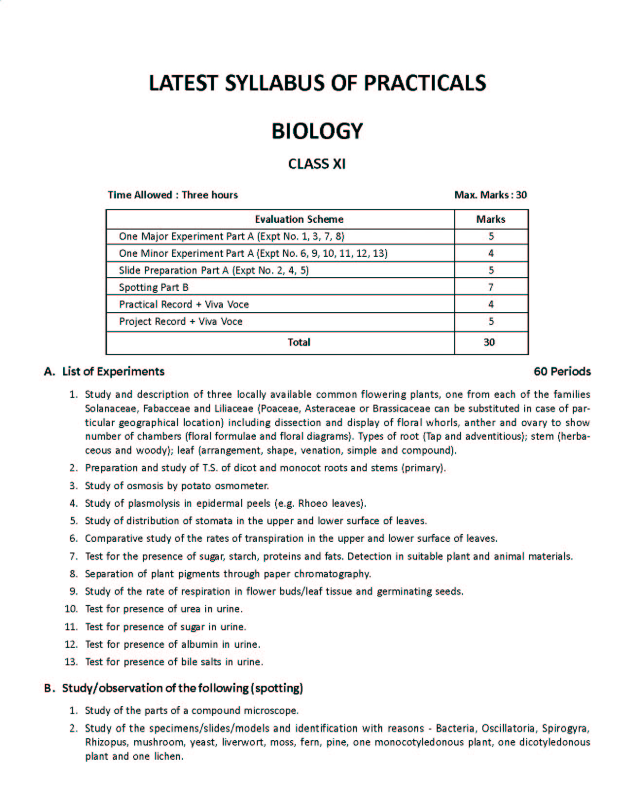 Cbse Lab Manual Practical Manual Biology For Class 11 Sahitya Bhawan 2145